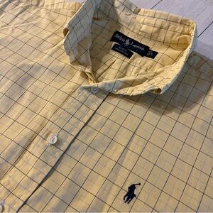 Ralph Lauren Yellow Casual Button Down Shirt